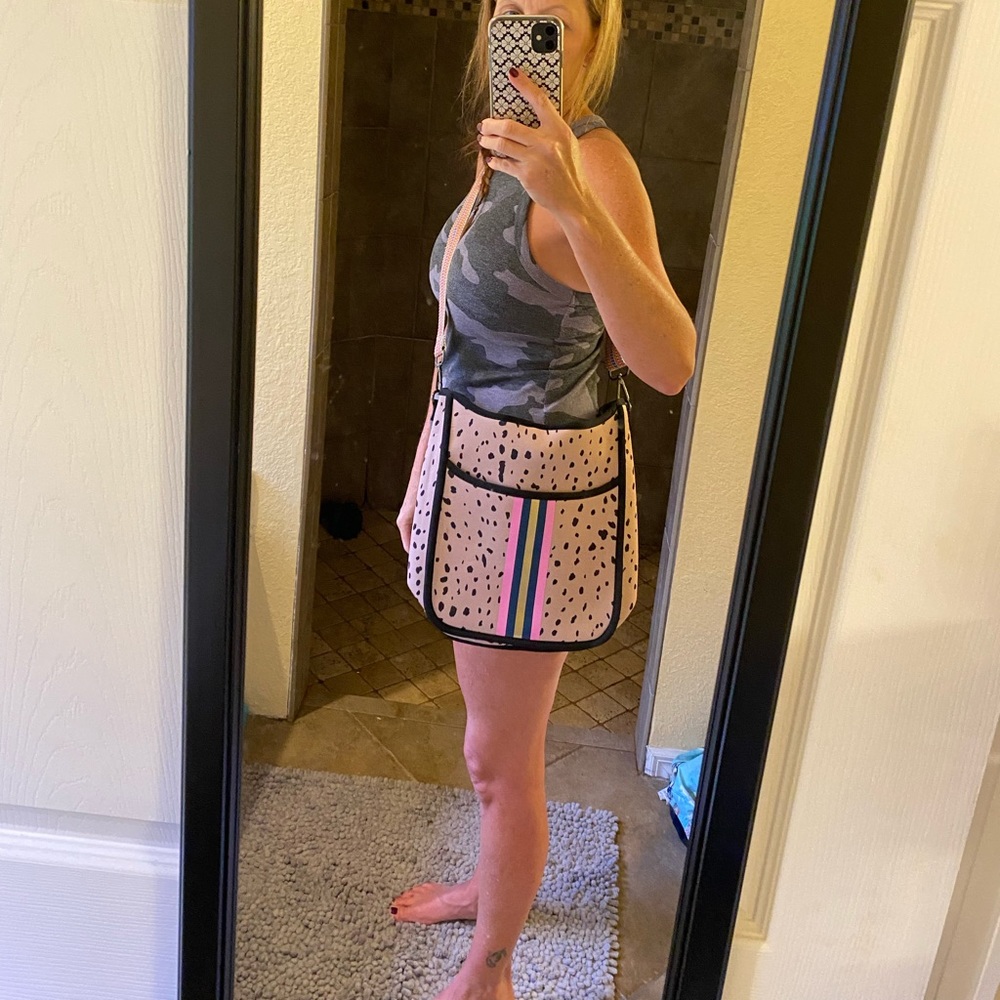 Neoprene crossbody messenger bags